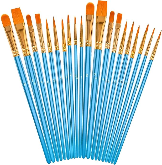 Soucolor Acrylic Paint Brushes Set, Halloween Pumpkin Ceramic Crafts Supplies - Image 2