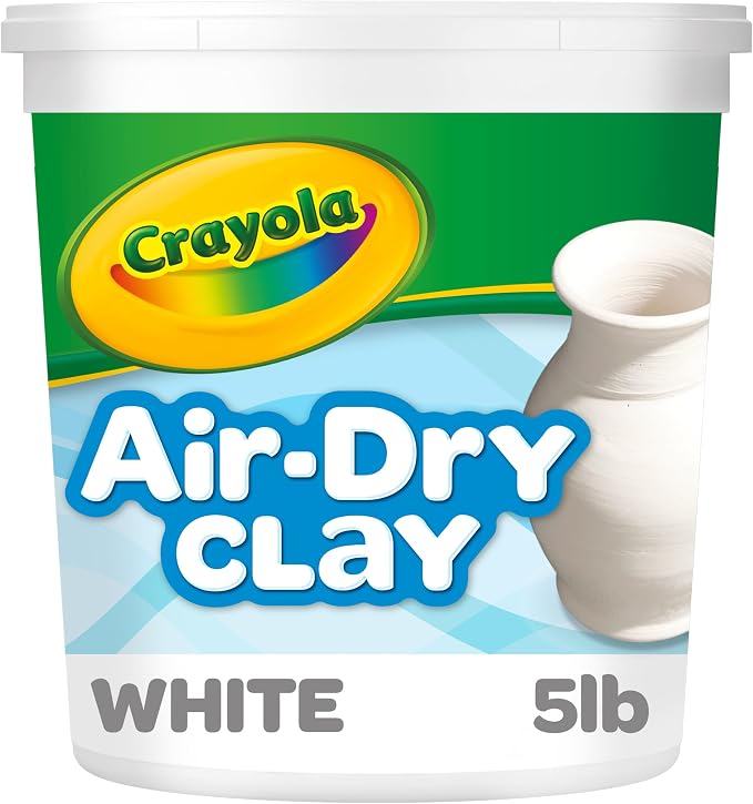 Crayola Air Dry Clay, Teacher Supplies, Natural White Modeling Clay - Image 3