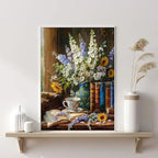 Book Flower Diamond Art Kits for Adults, DIY 5D Diamond Painting Kits for - Image 3