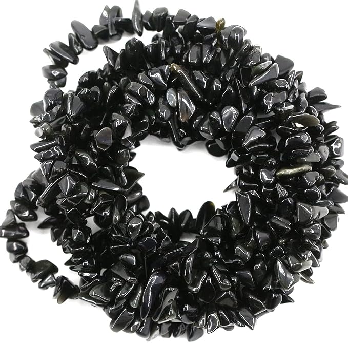 Crystal Chips with Holes for Jewelery Making 5mm-8mm Natural Gemstone Beads - Image 2