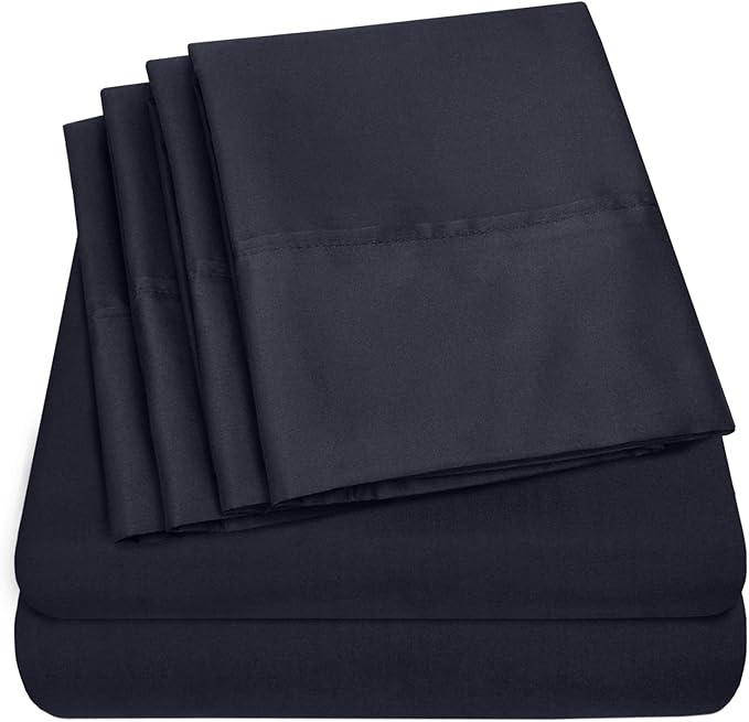 Queen Sheets Navy by SweetHomeCollection