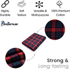Pico Textiles 3 Yards Bolt Blue and Red Tartan Plaid Flannel Fabric - Image 4
