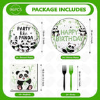 96 Pcs Panda Birthday Party Decorations - Image 2