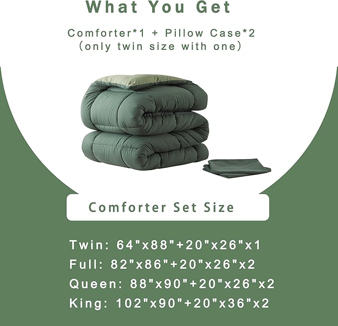 DOWNCOOL King Size Comforter Set -All Season Bedding Comforters Sets - Image 6