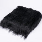Black Faux Fur Fabric by The Yard - Image 3