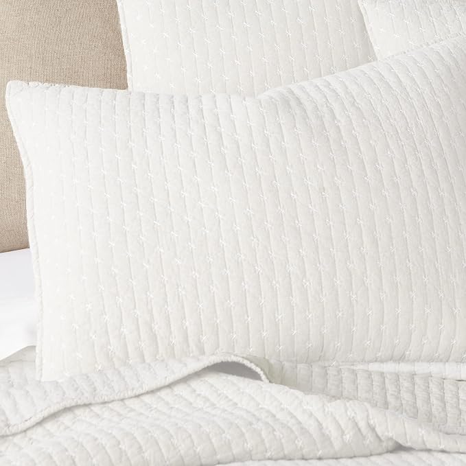 Levtex Home Cross Stitch Reversible Queen Bedspread Set - Image 6