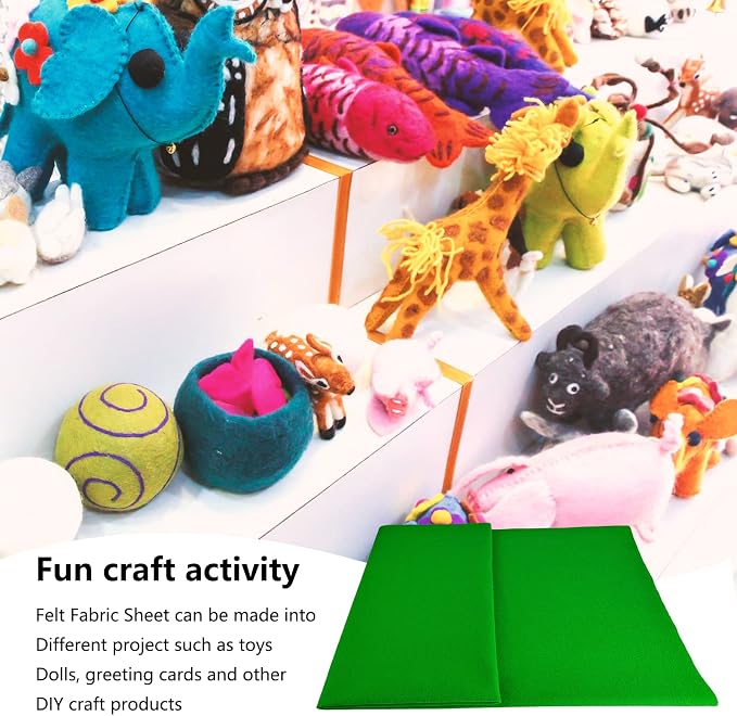 Jtnohx Color Felt, 1 Square Yard Felt Fabric, 1.4mm Thickness Flexible Craft - Image 6