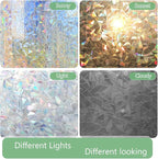 HIDBEA Window Privacy Film Static Clings, Rainbow Window Film, 3D Decals - Image 6