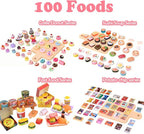 150Pcs Miniatures Food Drinks Bottles Doll House Accessories 1:12 Playset - Image 3