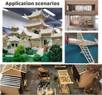 MUXGOA 20 Pcs Walnut Wood Sheets, Unfinished Thin Lumber Solid Wood - Image 6