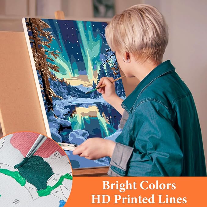 Fountor 6 Pack Paint by Numbers Kit - Image 5