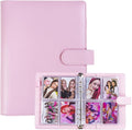 A5 Kpop Photocard Binder with 30 Pack 4-Pocket Card Pages, 6 Ring A5 Binder by WITHYU