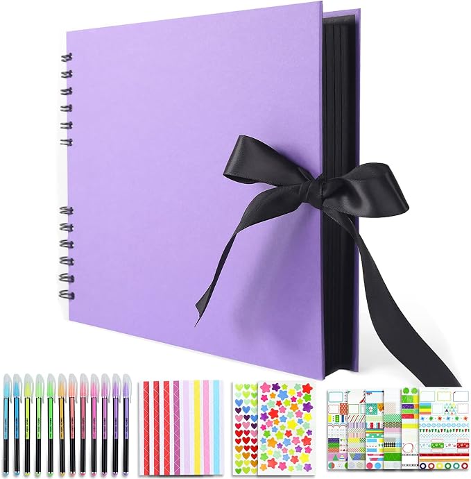 Vienrose Scrapbook Album 80 Pages, DIY Photo Album by Vienrose