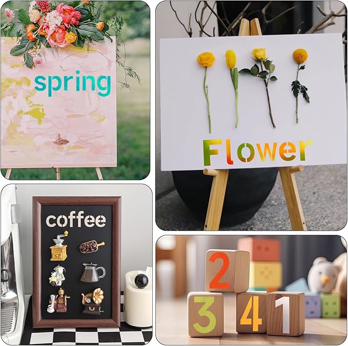 2 Inch Letter Stencils Symbol Numbers Craft Stencils, DIY Art Projects - Image 5