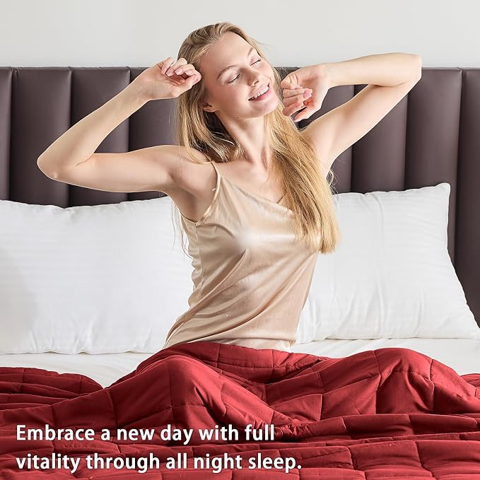 yescool Weighted Blanket for Adults Cooling Heavy Blanket for Sleeping Perfect - Image 3