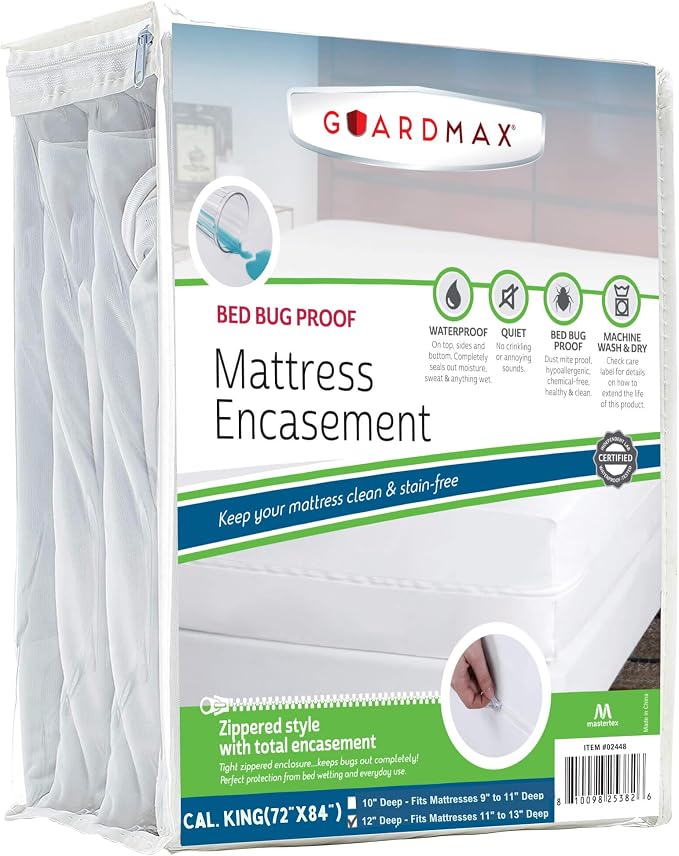 Guardmax Jersey Knitted California King Zippered Mattress Encasement by Guardmax