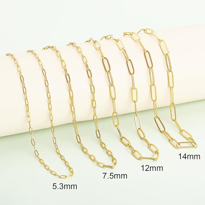 SMYHTGLIF 5 Meters Stainless Steel Paper Clip Chain - Image 6