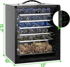 Miniature Storage Case for Collectibles Miniatures, Wooden Display Cases - Image 3
