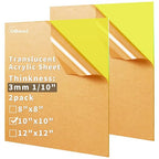 1/8 Thick 10 x 10 inch Translucent Acrylic Sheets by gdhwcxl