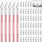 55 PCS Exacto Knife Set, 5 Piece Craft Knife and 50 Additional SK5 Blades by TIFICAL