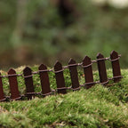35 Inches Mini Fairy Garden Fence DIY Small Wood Decorative Picket Fence Micro - Image 5