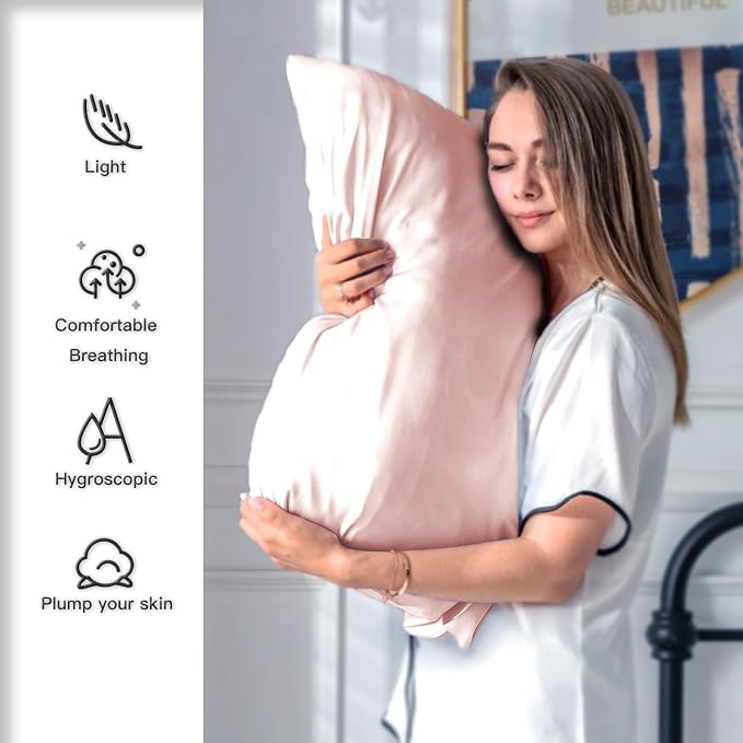 Mulberry Silk Pillowcase for Hair and Skin Pillow Case - Image 3