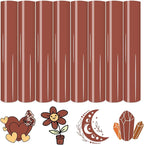 HTVSTD Maroon Brown Boho HTV Heat Transfer Vinyl 8pcs 12×10in | Vivid Color by CraftingEveryday