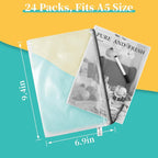 A5 Mesh Zipper Pouch, 24 Pack 9.4" x 6.9" Plastic Zipper Pouches - Image 2