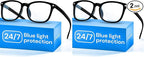 Gaoye Black Blue Light Glasses for Computer & Gaming by Gaoye