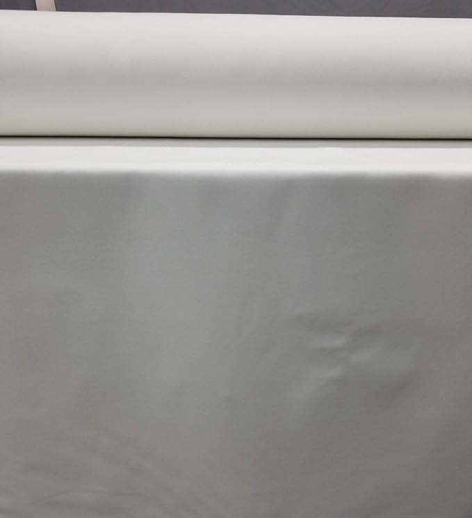 White Soft Faux Vegan Leather Sheet PU Peta Approved Vegan | 1 Yard Cut by the - Image 6