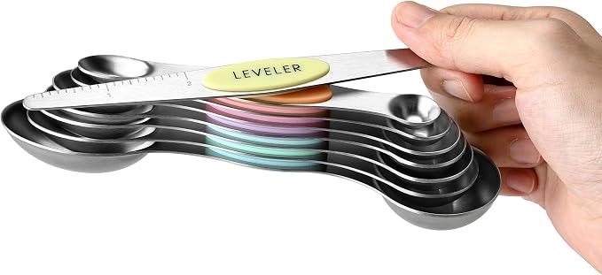 Spring Chef Stainless Steel Magnetic Measuring Spoons Set of 8 - Image 8