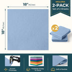 Felt Fabric Sheet 18 x 18 Inch, 1.6mm Thick | Soft and Flexible Nonwoven - Image 2