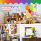70Ft Shine Rainbow Bulletin Board Borders，Scalloped Poster Boards Decorations - Image 5