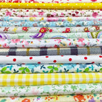 flic-flac 200pcs 4 x 4 inches Cotton Craft Fabric Bundle Squares Patchwork Lint - Image 4