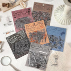 180PCS Vintage Transparent Border Landscape Scrapbooking Stickers - Image 4