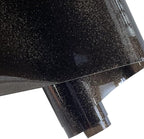 ONEART | Gray Transparent Glitter Vinyl Roll, 0.7 mm Solid Clear PVC Jelly by ONEART