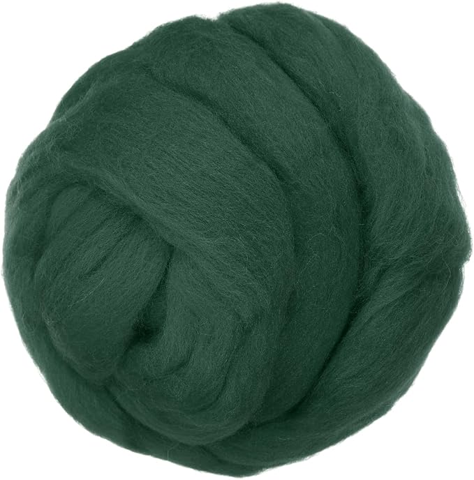 PATIKIL Wool Roving Yarn, 80G/2.82OZ Soft Felting Wool Pure Chunky Roving Yarn by PATIKIL