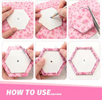 1000 PCS 1.5" White Hexagon Piecing Paper Templates, Quilting Templates - Image 4
