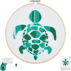 Sea Turtle Embroidery Kits for Beginners Adults, Hand DIY Embroidery Starter Kit by Unknown