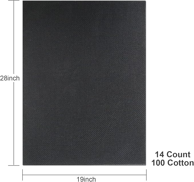 Aida Cloth 14 Count Cross Stitch Fabric, 19×28inch | Offers High Contrast to - Image 2