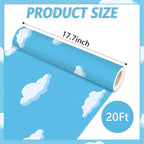 Qyeahkj Sky White Cloud Bulletin Board Paper Roll Cloud Bulletin Board - Image 2