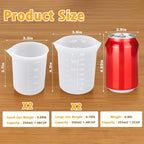 Palksky Silicone Melting Cups Set, Heat Resistant Pouring Cups - Image 5