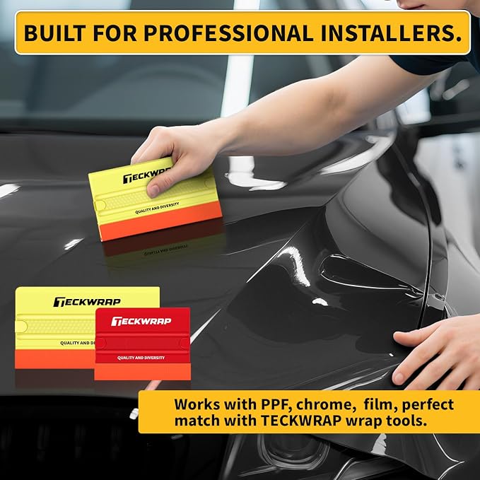 TECKWRAP Felt Squeegee for Vinyl Wrap Window Tint, Soft/Hard | Pro Car Wrap - Image 7