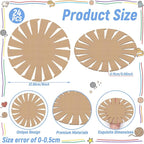 Sabary 24 Pcs Basket Weaving Bases Kit 9" Woven Basket Bases DIY Craft Baskets - Image 2