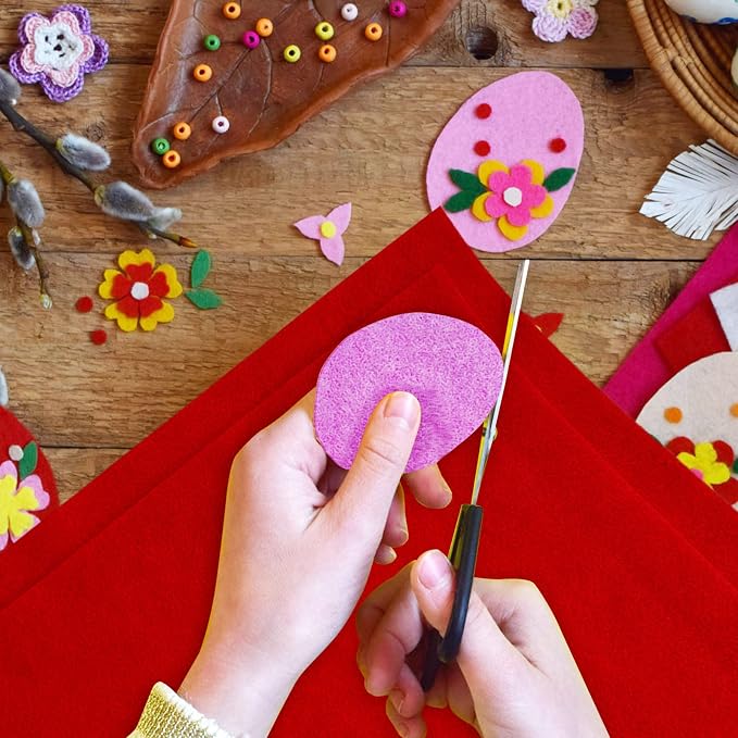 Jtnohx Color Felt, Soft Felt Sheets, 1.4mm Thick 8"x12" Handicraft Felt Fabrics - Image 5