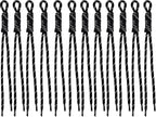 Paracord Keychain Paracord Bag Charm 12pcs Braided Nylon Rope Keychain Cord by Cmidy