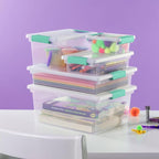 Sterilite 18-Pack Clip Box, Stackable Clear Plastic Bins - Image 6