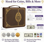 Coin Collection Book Holder for Collectors, 200 Pockets Collecting Album& 30 - Image 5