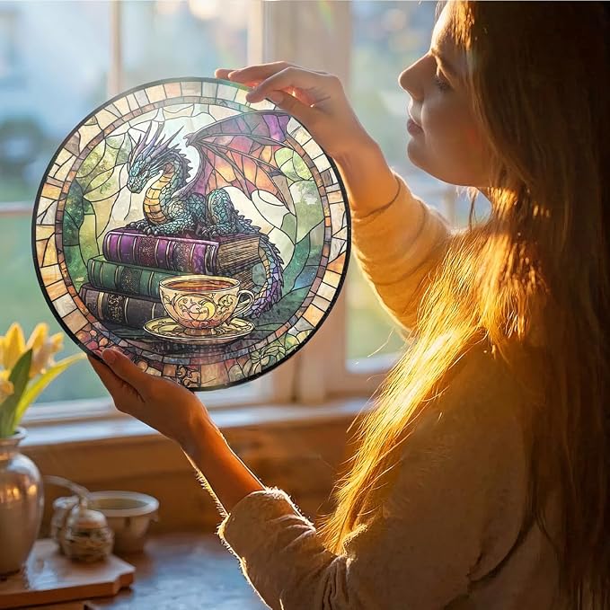Dragon Decorative Stained Glass Sun Catcher - Image 2