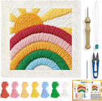 INFUNLY Rainbow Sun Punch Needle Kit by INFUNLY